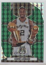 2021-22 Panini Mosaic Finals MVPs Green Mosaic Prizm Kawhi Leonard #300 0o3x