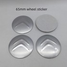 4pcs 3D 56mm 60mm 65mm For Citroen Car emblem Wheel hub Center Cap Badge sticker
