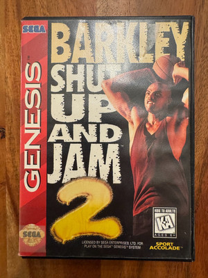 Barkley Shut Up And Jam! 2 For Sega Genesis - In Case w/Registration Card