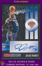2020-21 Panini NBA Hoops Great Significance Autograph #JRA Julius Randle AUTO
