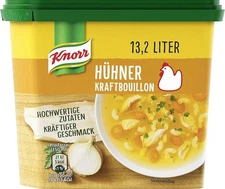 Knorr instant CHICKEN Broth Bouillon tub -XL 264g- (Huhner Kraftbouillon)