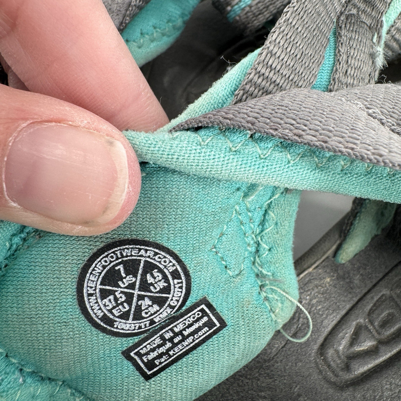 Sandali Keen donna 7 grigio teal sussurro gorpcore granola ragazza escursionismo impermeabili