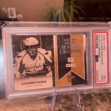 2008 Ultra👑Alex Ovechkin #SC1 SEASON CROWNS+65 GOALS+PSA 9💰POP 2👑GOAL KING!