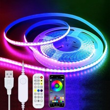 LED Strip Lights RGB COB 6.56 FT 1152 LEDs 5V USB Color Changing 6.56FT/RGB