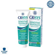 Travel-Size Fluoride Whitening Toothpaste with Enamel Protection Gentle Mint