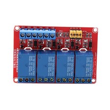 4 Channel Optocoupler Relay Module Board High  Low Trigger 5V/12V/24V 12V  