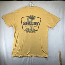 Carroll Shelby Old Sign Style T-Shirt Mens Large Retro Faded Graphic