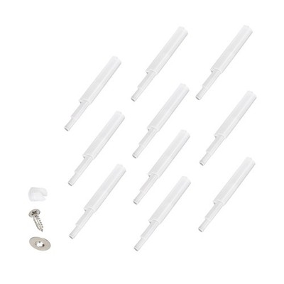 10 x Magnetic Touch Catch Latch Push to Open System Damper Buffer White
