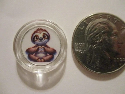 Heart Hands Sloth 1 Gram .999 Fine Silver Round