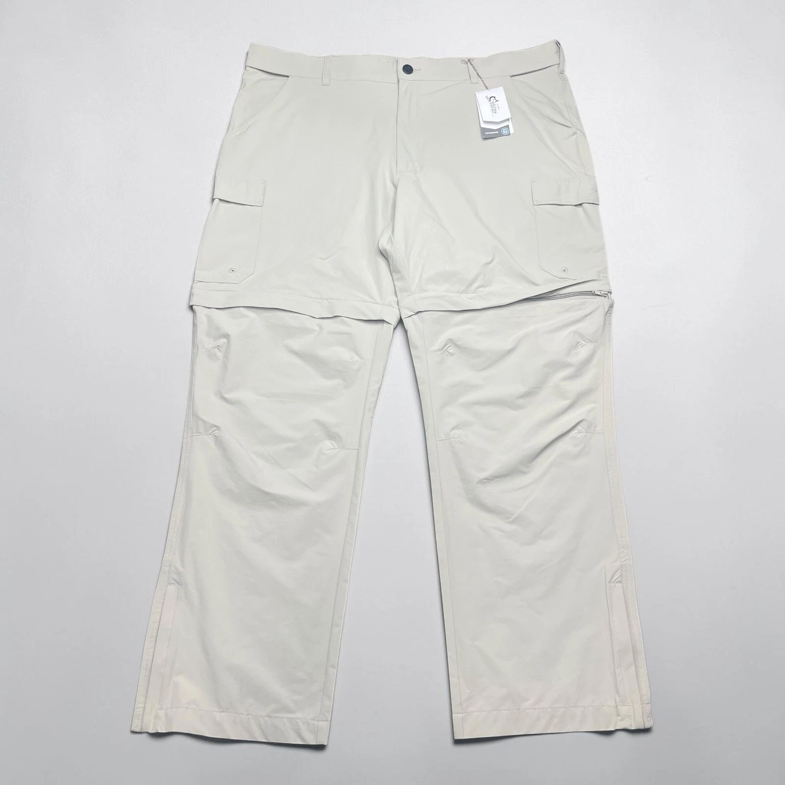 NEW World Wide Sportsman Mens 44x32 Convertible Pants Fishing Hiking UPF 50