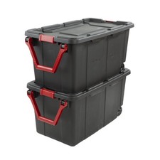 Sterilite Extra Large Storage Bin, 40 Gallon Wheeled Plastic Storage Container