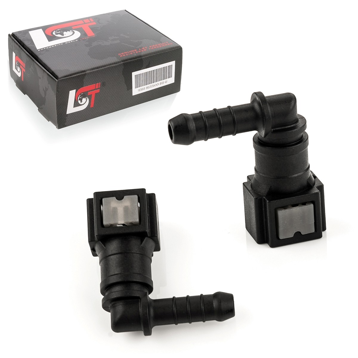 2X Quick Release Fuel Line Coupling L-Piece 6.3X6Mm For Subaru