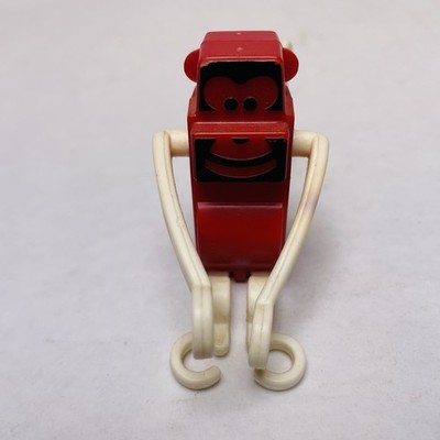 Play School, Vintage ,1970's,  Monkey Figure., RARE!, Red & White