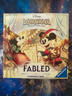 Disney Lorcana Fabled Illumineer's Trove Ravensburger Mickey Mouse Box