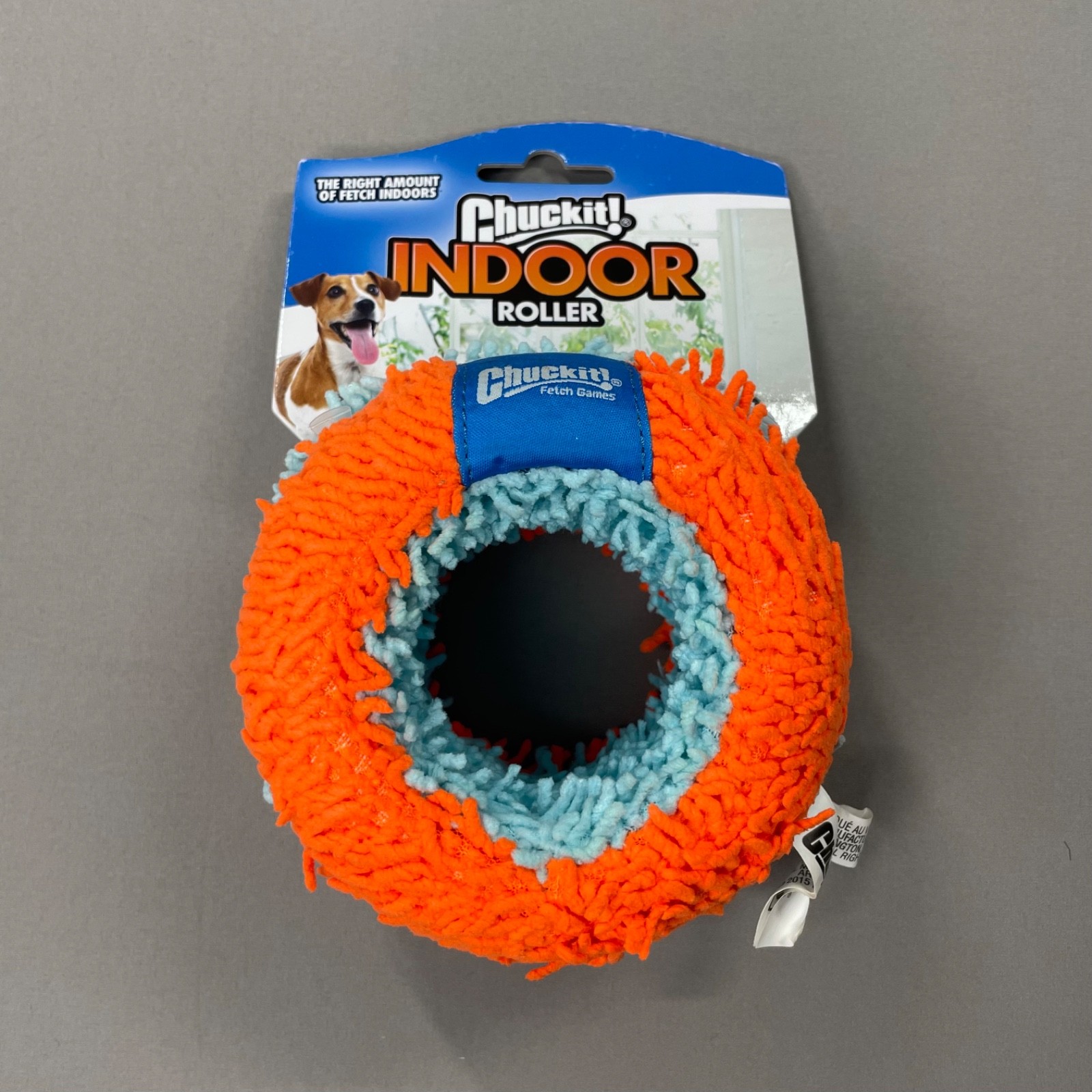 NEW Chuck It Dog Toy blue orange indoor fetch roller ball