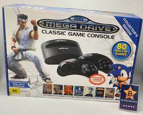 Atgames Sega Mega Drive Mini Classic Console Boxed 80 Games Wireless Controllers