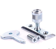 Pack of 2 Window Stay Locks With Keys Home Security Casement Pin 46mm C080