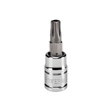 Powerbuilt 1/4 Inch Drive T-30 Tamper Proof Torx Bit Socket - 648503