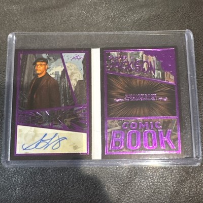 2024 Leaf Samuel L Jackson History Book Pop Culture Comic Booklet Auto /10