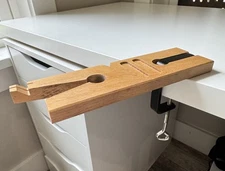 Jewelers V-Slot Bench Pin, Wood, V-Slot with Clamp for Workbench