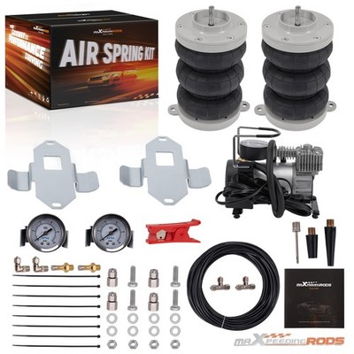 Luftfederung Z6 Hinten + Kompressor + Dual Manometer Kit for Fiat Ducato 1994-