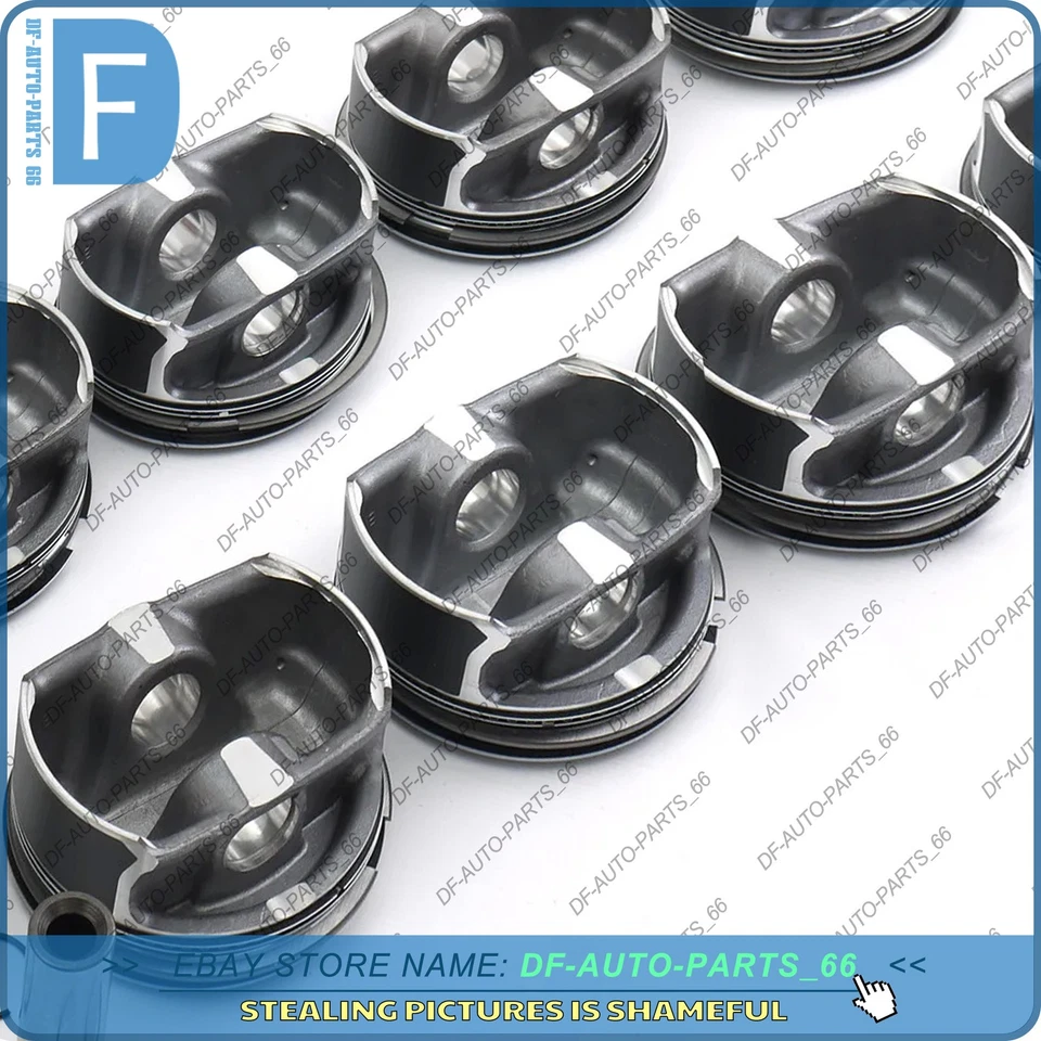 Conjunto de pistões e anéis MAHLE 8x Φ93+0,5mm para BMW 650i 550i 750i X5 N62B48 4,8L - Imagem 3 de 4