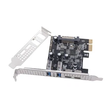 New PCI Express to USB PCIE Adapter Card With PCI-E 1X External Interface