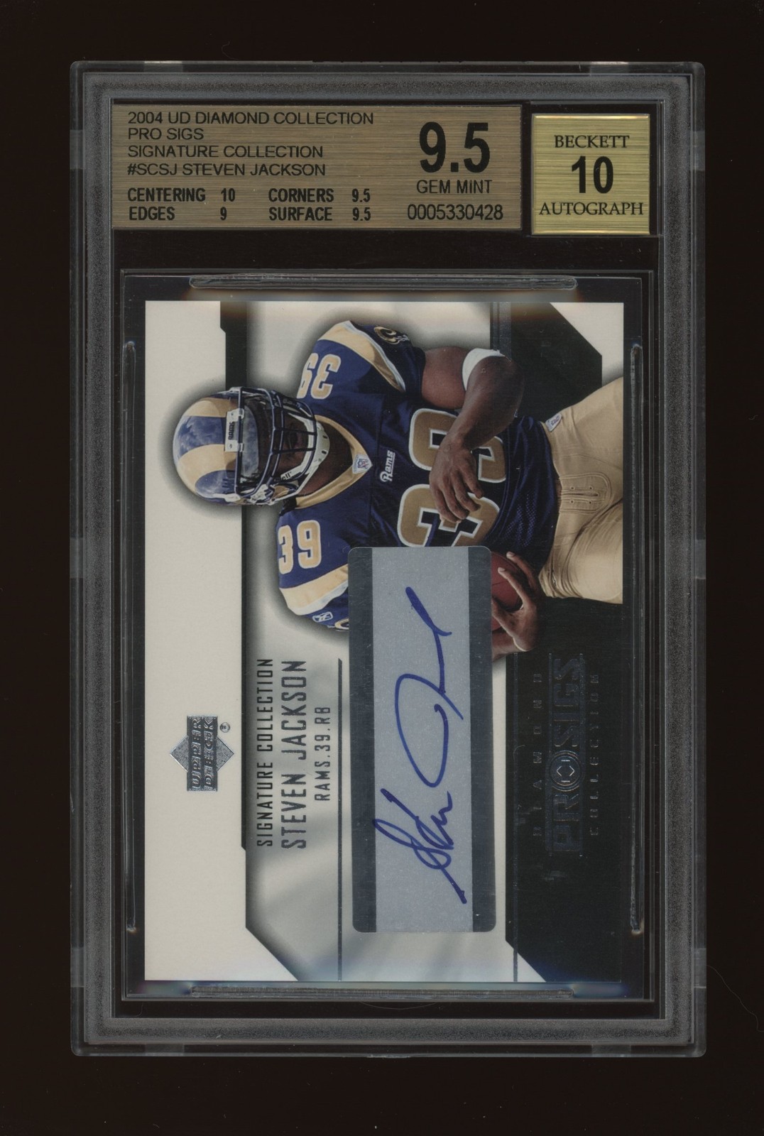 Steven Jackson Upper Deck Diamond Pro Sigs Signature Collection #SCSJ Signature Collection