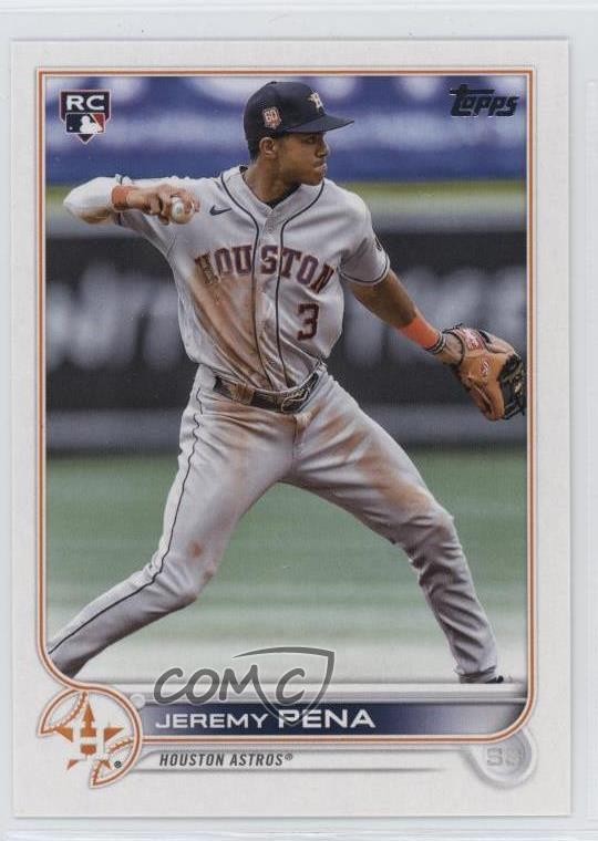 2022 Topps Update Jeremy Pena (Fielding in Grey Jersey) #US253 Rookie RC 5w7
