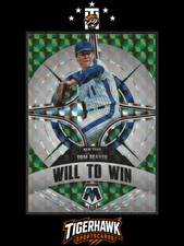 2022 Panini Mosaic Will to Win TOM SEAVER #WW-11 Green Mosaic Prizm Insert