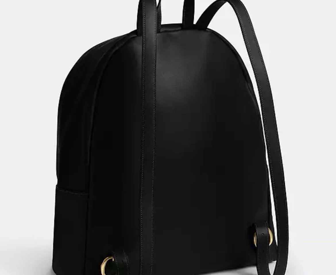 Coach Outlet Kissrock Frame Backpack CBR55 B4/BK Brass/Black | eBay