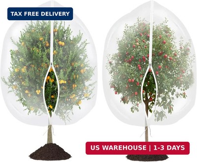 afzdby Large Garden Mesh Netting with Zipper and Drawstring,Plants Cover Protect