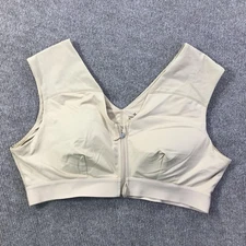 Tommie Copper Sports Bra Womens 3XL Zip Front Shoulder Support Activewear Gym