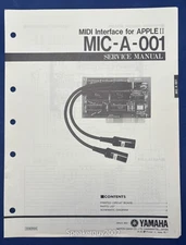Original Yamaha MIC-A-001 MIDI Interface for Apple II Service Manual