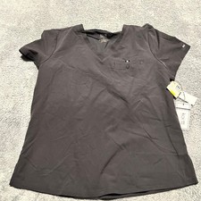 Koi Scrub Top Womens Large Performance Shirt Gray