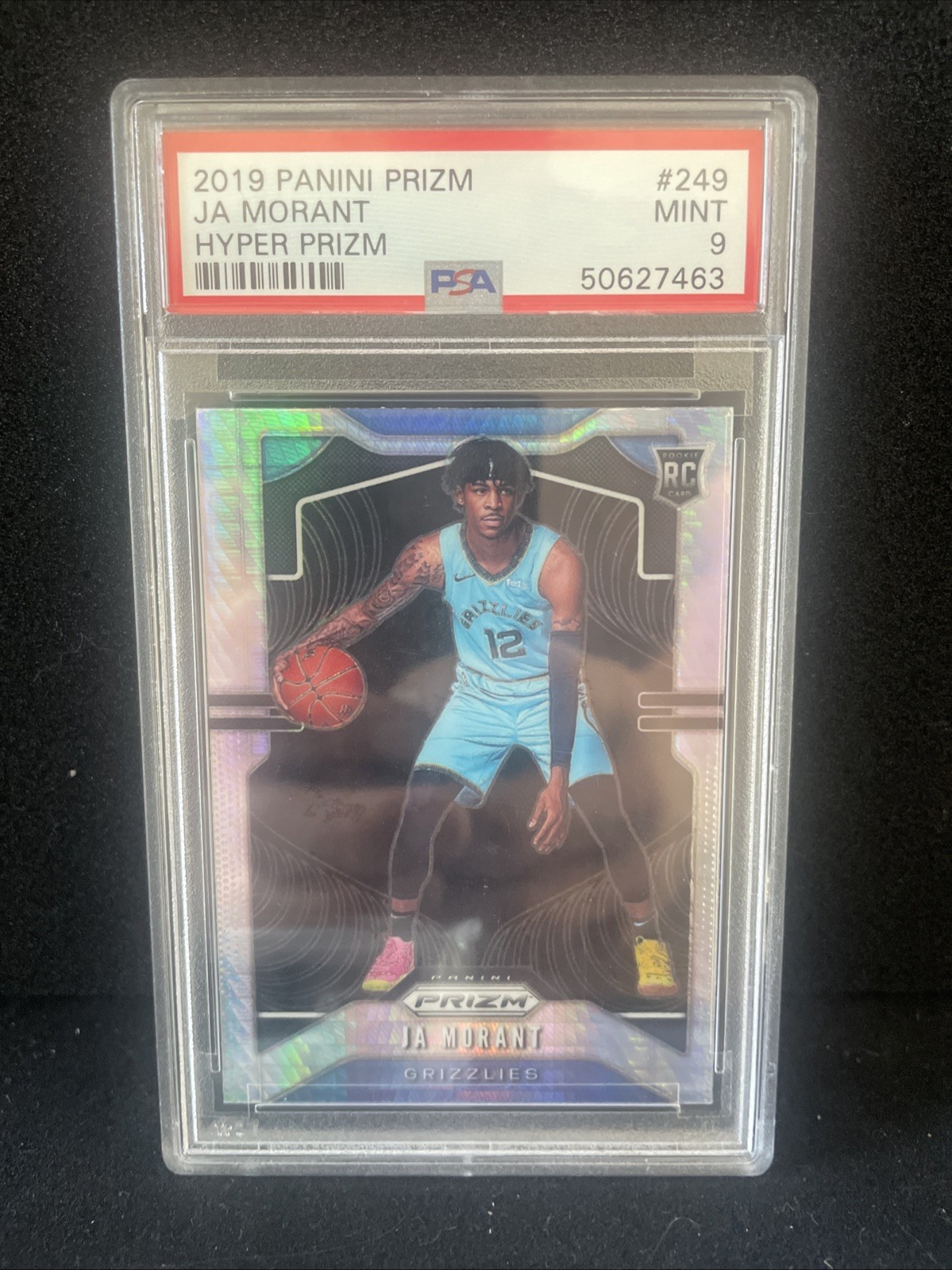2019 Prizm - Ja Morant Hyper Prizm Rc Psa 9