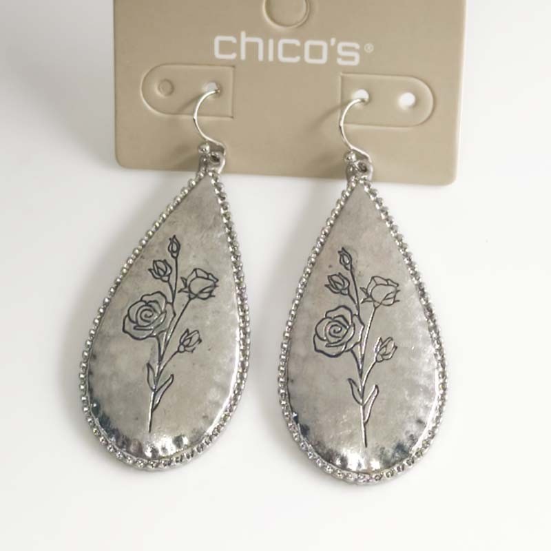 New Chicos Teardrop Heavy Drop Earrings Gift Retro Women Party Vacation Jewelry