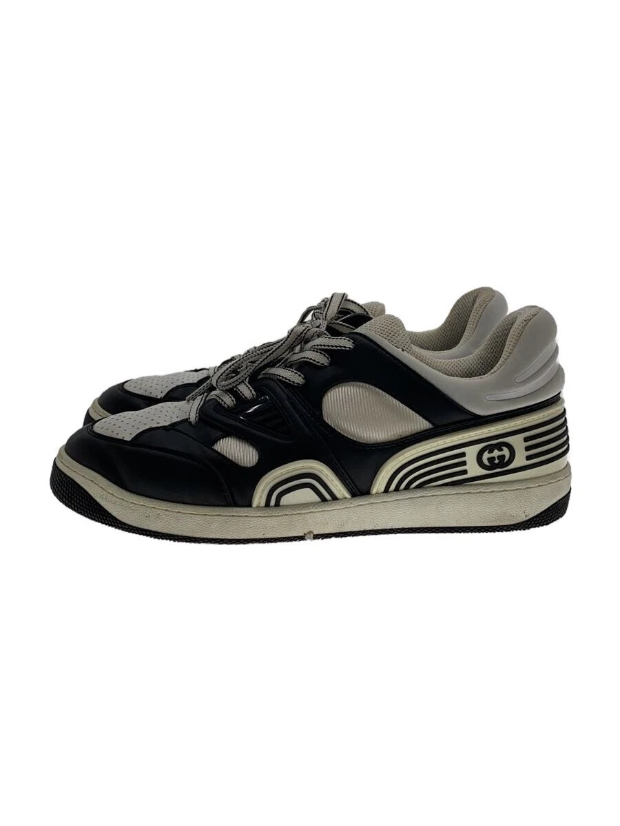 Baskets basses Gucci blanches, cuir, classiques, d'occasion