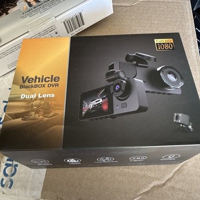 Vehicle BlackBOX DVR Dual Lens Full HD 1080p Car Dash-Cam New (Damage Box)