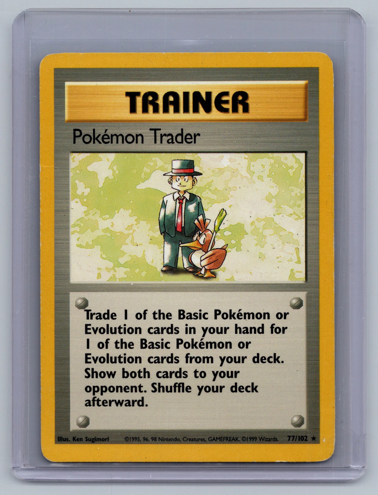 Base Set Pokemon Trader Rare #77/102