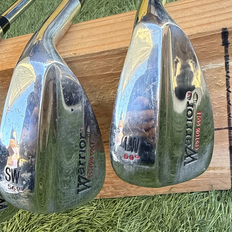 Juego de cuñas de golf Warrior personalizadas GW 52° SW 56° LW 60° varillas de acero flexibles regulares diestro Foto 3 de 4