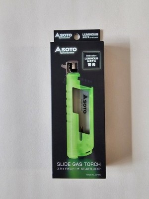 SOTO ST-487 LU Luminous Slide Gas Torch Butane Refillable Windproof Camping