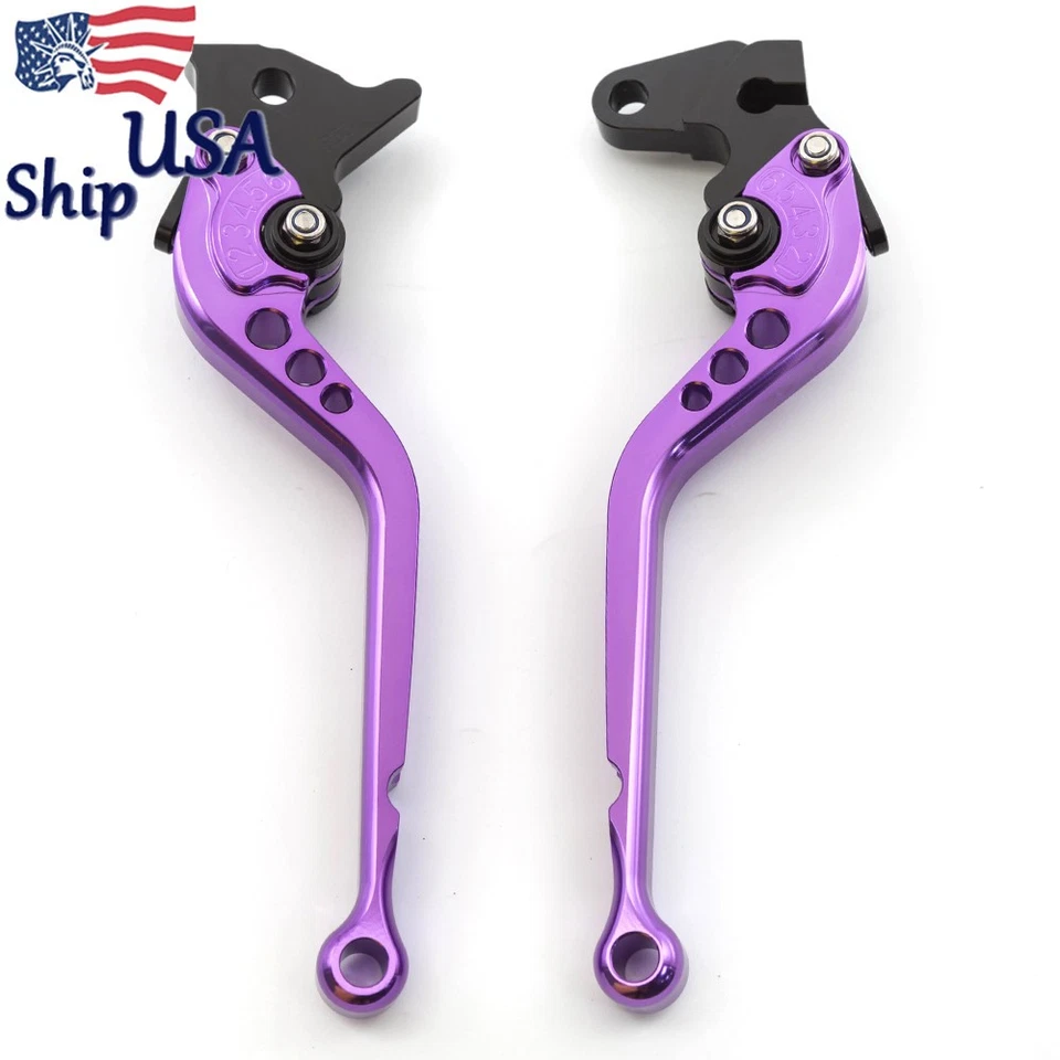 Par de palancas de embrague de freno largas ajustables CNC para Honda CB400F CB400R 2013 2014-2015 Foto 3 de 4