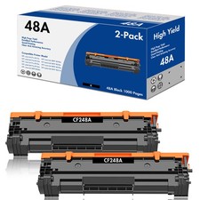 2PK CF248A 48A Toner Cartridge Compatible For HP LaserJet Pro M15a M16w MFP M28a