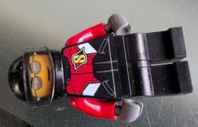 LEGO Race Plane Pilot Minifigure Town City Airport Helicopter cty0738 Rare 60144