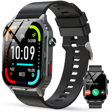 Smart Watch Waterproof Smartwatch for Women Men Bluetooth Calls Fitness Tracker