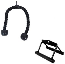 Tricep Press Down Cable Attachment, LAT Pulldown Attachment, Weight Machine A...