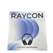 SEALED! Raycon Wireless Noise-Cancelling Over-the-Ear Headphones - Black