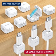 9 Pack Magnetic Cable Clips Cord Organizer,Desk Cable Management Accessories,Cor