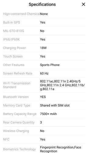 FOSSiBOT F101 PRO 15+128GB 10600mAh IP68 5.45" 24MP Dualsim NFC Android13 Phone - Picture 6 of 12